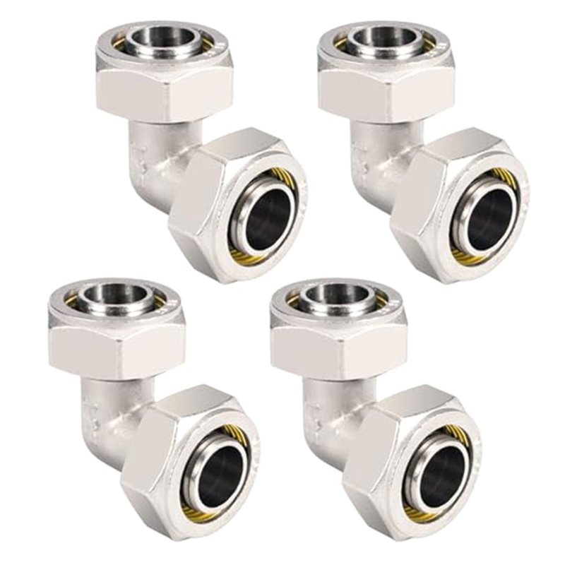 Compression Fitting Brass - DTA4 – messing fittingen met nikkelcoating