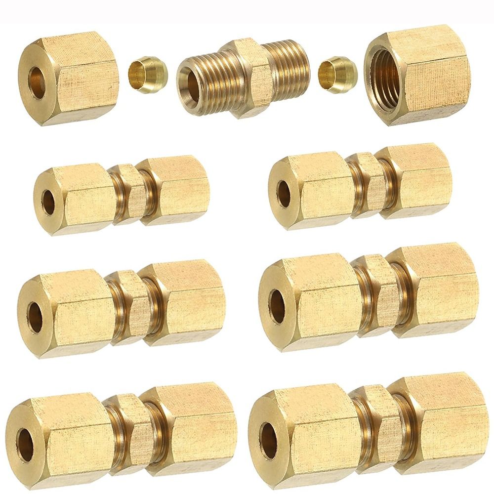 Compression Fitting Brass - Messing Compressiefitting 4 5 6 8